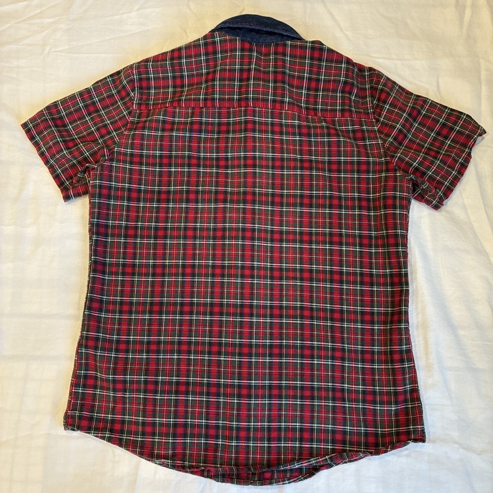 Cabin Creek Button Up Shirt Women's Small School Teacher Core Embroidered Plaid - Picture 10 of 11